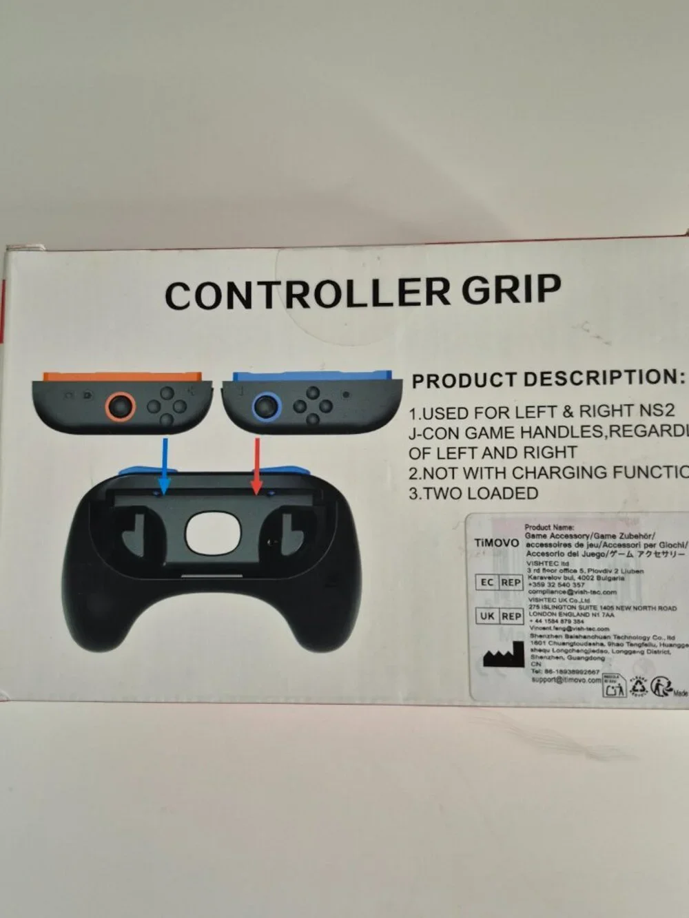 Nintendo Switch 2 controller grip J-CON Game Handles, Left & Right, New With Box